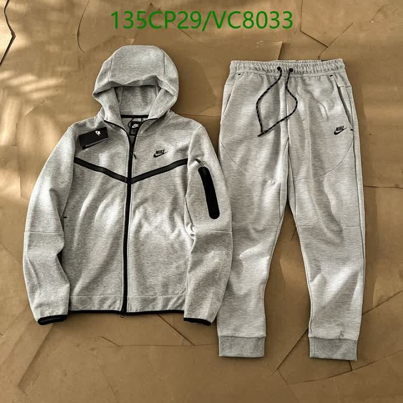 Nike Tech Fleece Full-Zip Hoodie and Jogger Set - Gray