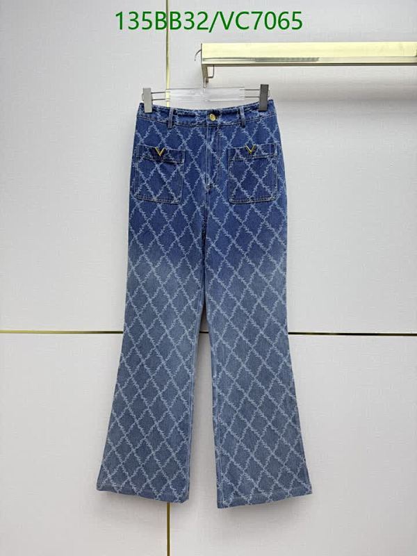 Louis Vuitton Women's Denim Monogram Flared Jeans - Stylish and Comfortable