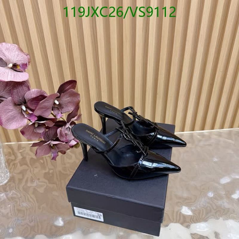 Yves Saint Laurent Patent Leather Mules - Women's Heeled Shoes