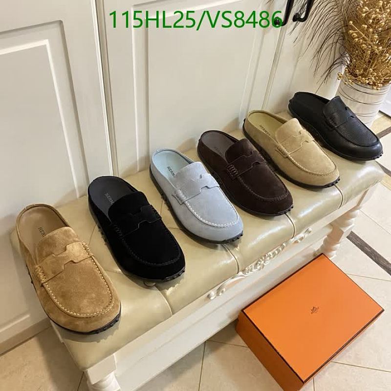 Hermes Men's Suede & Leather Driving Loafers - Versatile Slip-On Mules