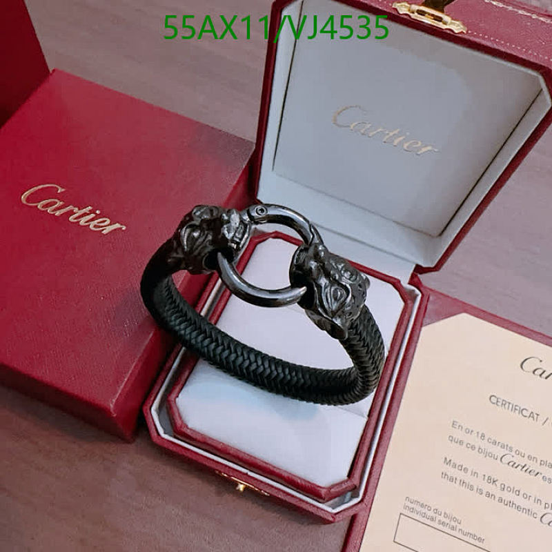Cartier Panthère de Cartier Bracelet - Woven Leather & Panther Head Design