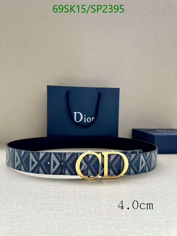 Dior CD Logo Belt - Premium Cowhide Leather, 4.0cm Width