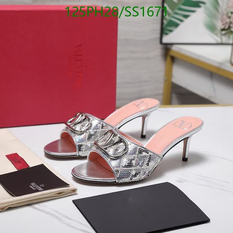 Valentino Women's Silver Sequin Heeled Mules - Sheepskin & Leather