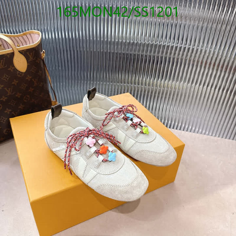 Louis Vuitton Women's Denim & Suede Sneakers - Beige EU 35-40