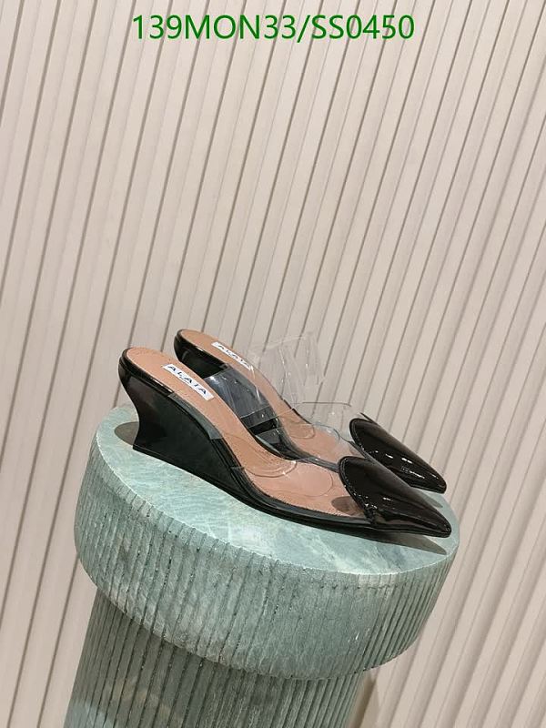 Alaia Women's Black Patent Leather Wedge Heel Mule Shoes EU 35-40