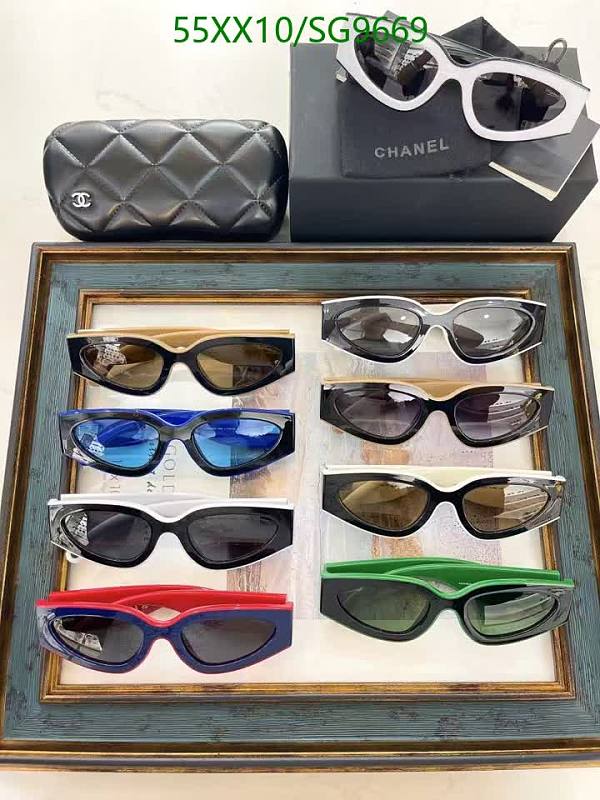 Chanel Women's SG9669 Oversized Cat-Eye Sunglasses