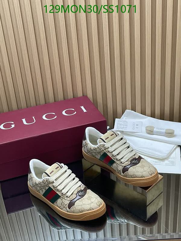 Gucci Women's Canvas Low-Top Sneakers - Beige GG Supreme