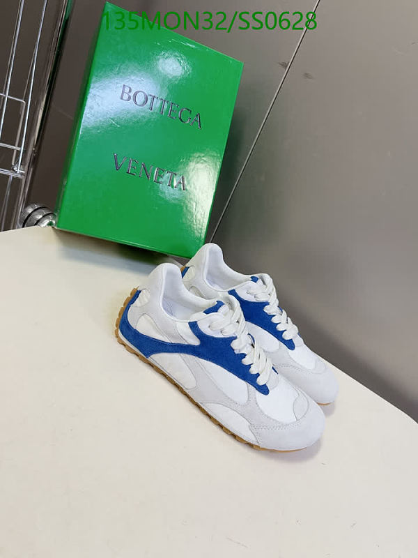 Bottega Veneta Women's Suede & Leather Low-Top Sneakers - White/Blue