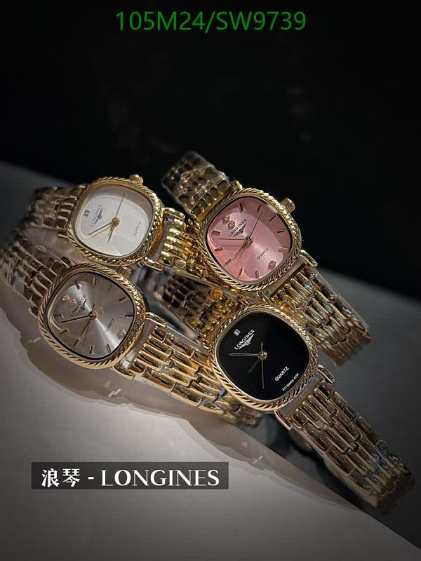 Longines Women's Quartz Watch with Stainless Steel Band and Square Case