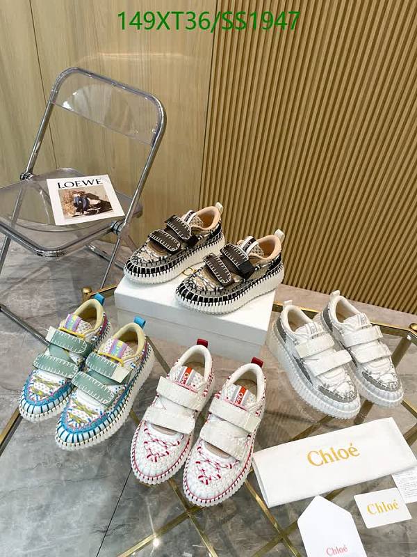 Chloe Women's Suede and Mesh Fabric Sneakers - EU 35-42