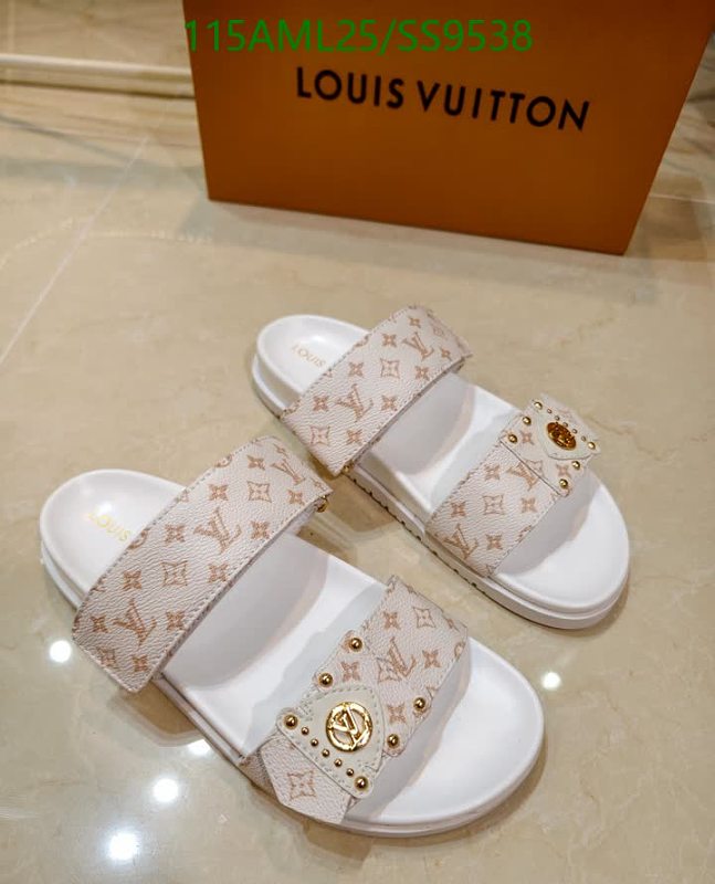 Louis Vuitton Women's Monogram Slide Sandals - Genuine Leather