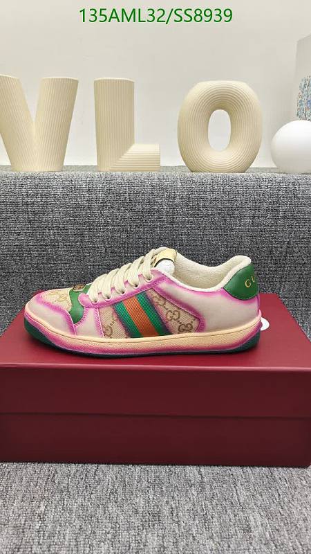 Gucci Women's Canvas & Leather Low-Top Sneakers - Pink & Green