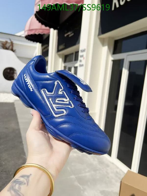Louis Vuitton Women's Blue Genuine Leather Low-Top Sneakers