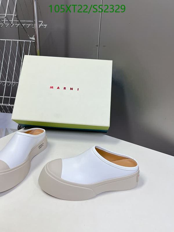 Marni Women's White Sheepskin & Cowhide Mules - EU 35-40