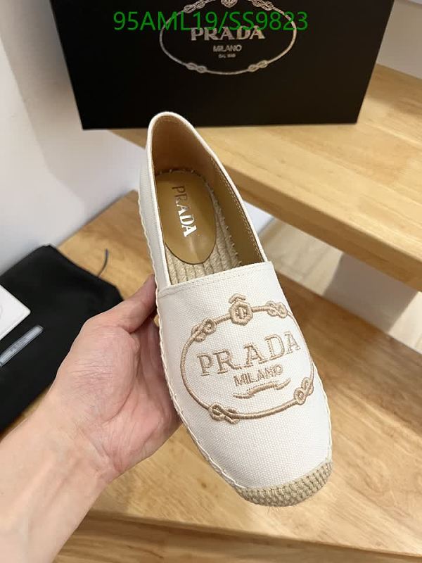 Prada Women's White Canvas Espadrille Flats - EU 35-41