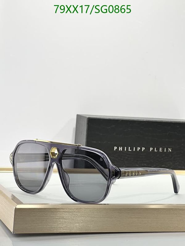 Philipp Plein Aviator Sunglasses - SG0865 - Grey Gradient Lenses