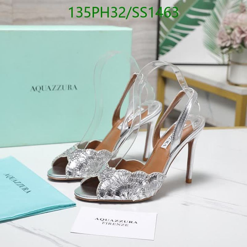 Aquazzura Women's Silver Embellished Slingback Heels - EU 35-42
