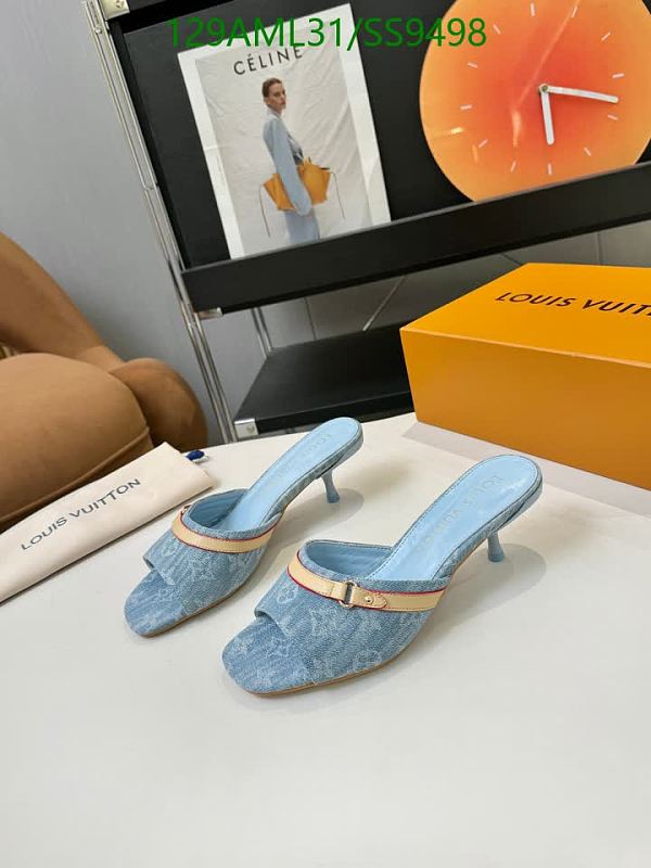 Louis Vuitton Women's Denim Mule Heels