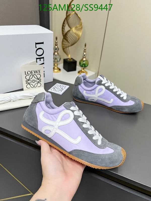 Loewe Men's Low-Top Suede and Nylon Sneakers - Lavender & Grey