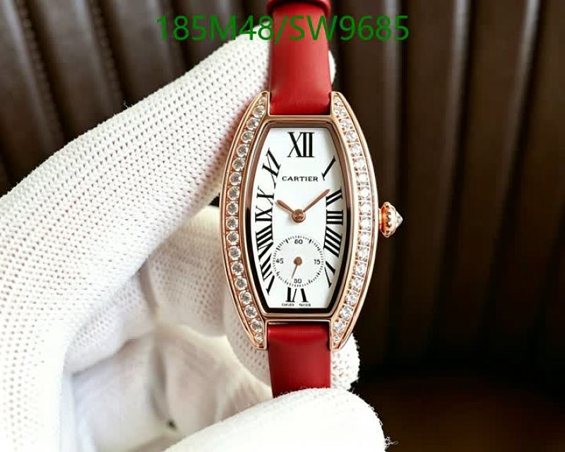 Cartier Tonneau Shape Women's Watch with Diamond Bezel