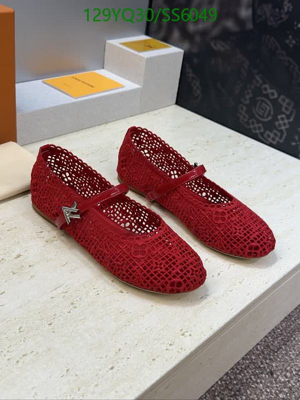 Louis Vuitton Women's Red Sheepskin Mary Jane Flats