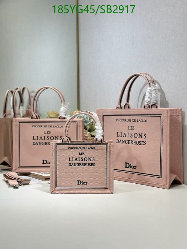 Dior Book Tote Bag Canvas Pink Medium Tote Bag