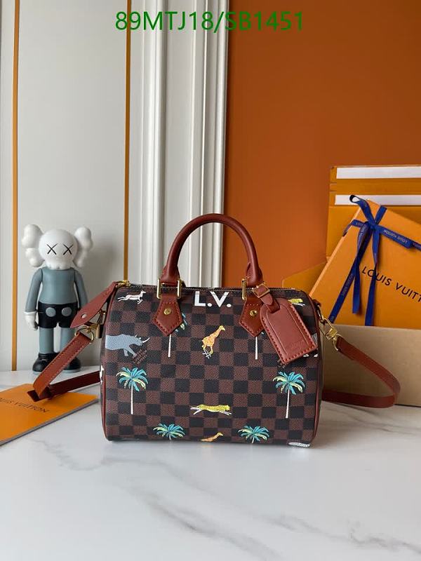 Louis Vuitton Speedy Bandouliere Bag - Monogram Canvas with Animal Print