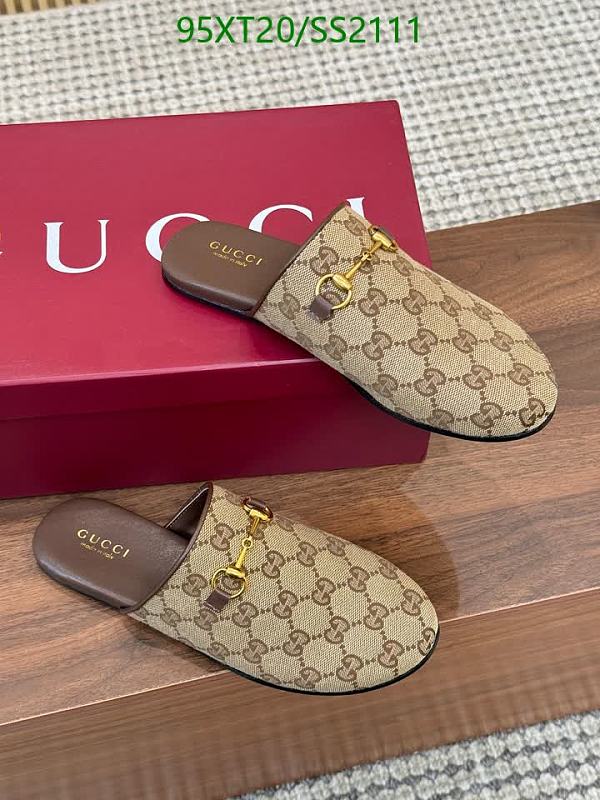 Gucci Women's Sheepskin Horsebit Mules - Classic GG Supreme Canvas