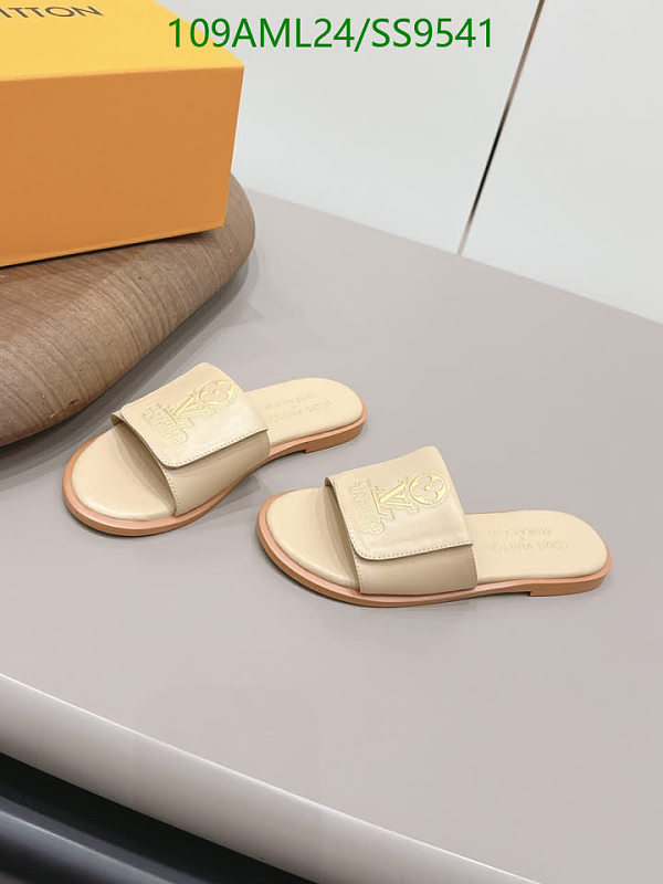 Louis Vuitton Women's Sheepskin Slides - Elegant Beige Sandals