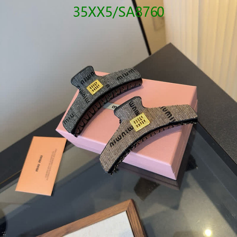 Miu Miu Logo Print Hair Claw Clips - Stylish Hair Accessories for Women 7 Miu Miu Logo Print Hair Claw Clips - Stylish Hair Accessories for Women