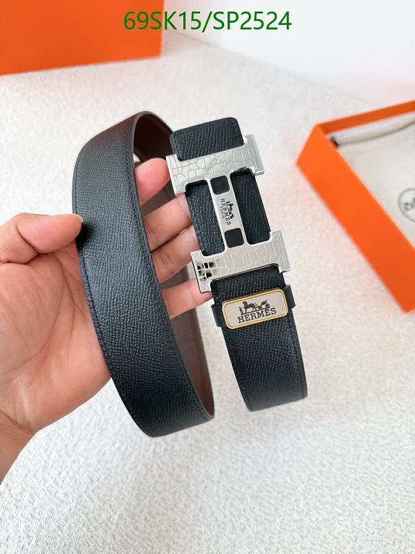 Hermes H Logo Belt - Genuine Leather, 3.8cm Width, Multiple Lengths