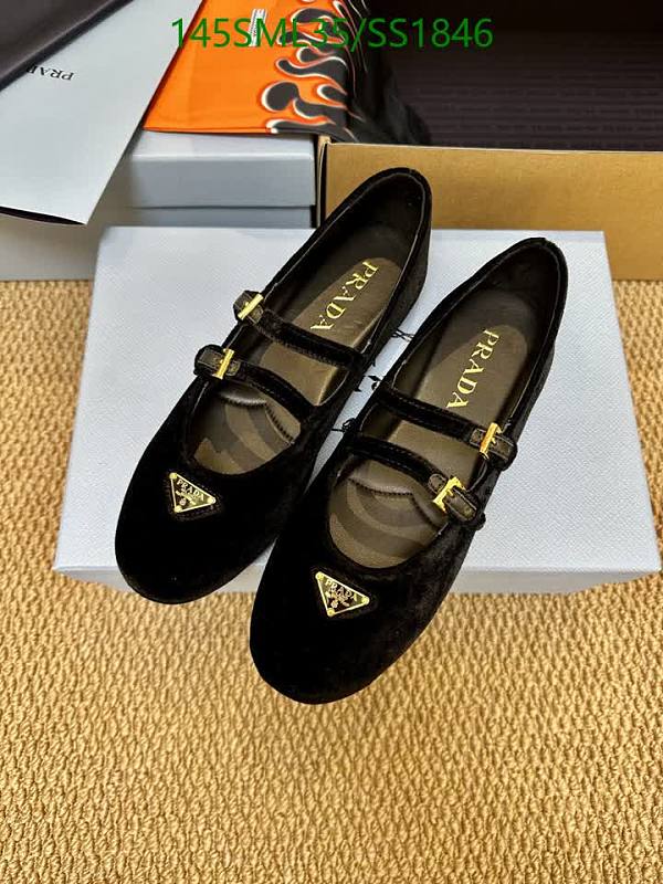 Prada Women's Black Velvet Mary Jane Shoes EU 35-40