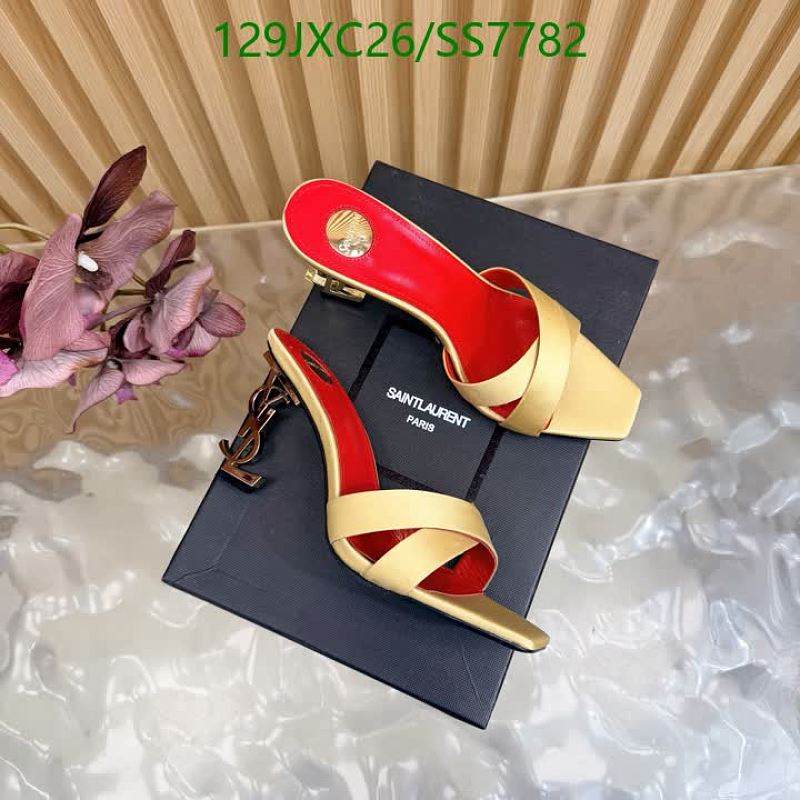 Yves Saint Laurent Women's Silk & Patent Leather Heeled Sandals