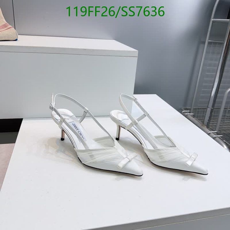 Jimmy Choo Women's White Mesh Slingback Pointed Toe Heels
