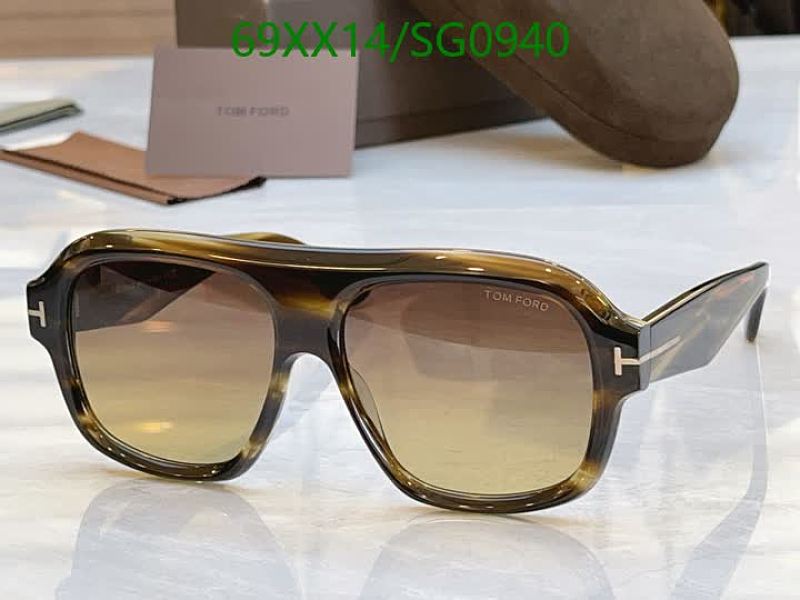 Tom Ford SG0940 Aviator Sunglasses - Tortoiseshell Frame with Gradient Lenses