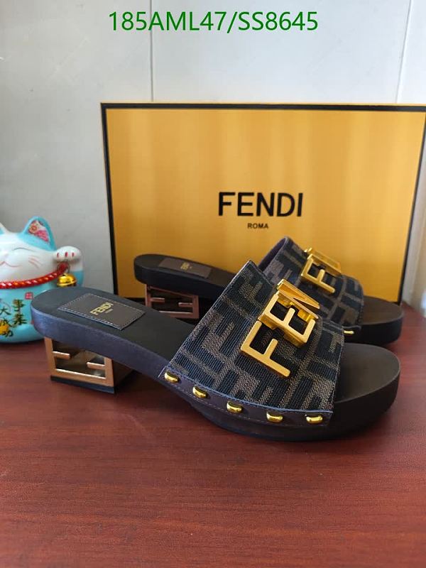 Fendi Women's Slip-On Platform Sandals with FF Logo