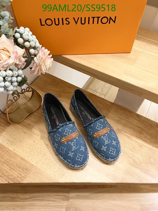 Louis Vuitton Women's Denim Espadrille Flats