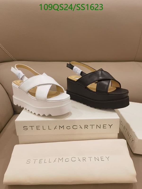 Stella McCartney Women's Platform Wedge Sandals - White & Black