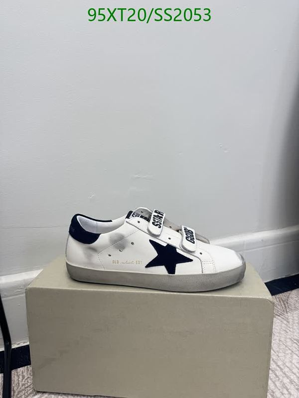 Golden Goose Women's Frosted Leather Star Sneakers - White/Navy