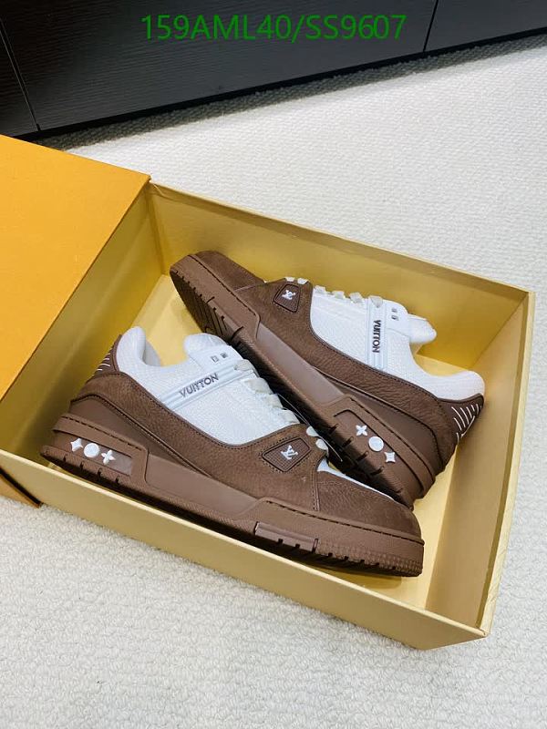 Louis Vuitton Men's Brown Suede and Mesh Low-Top Sneakers