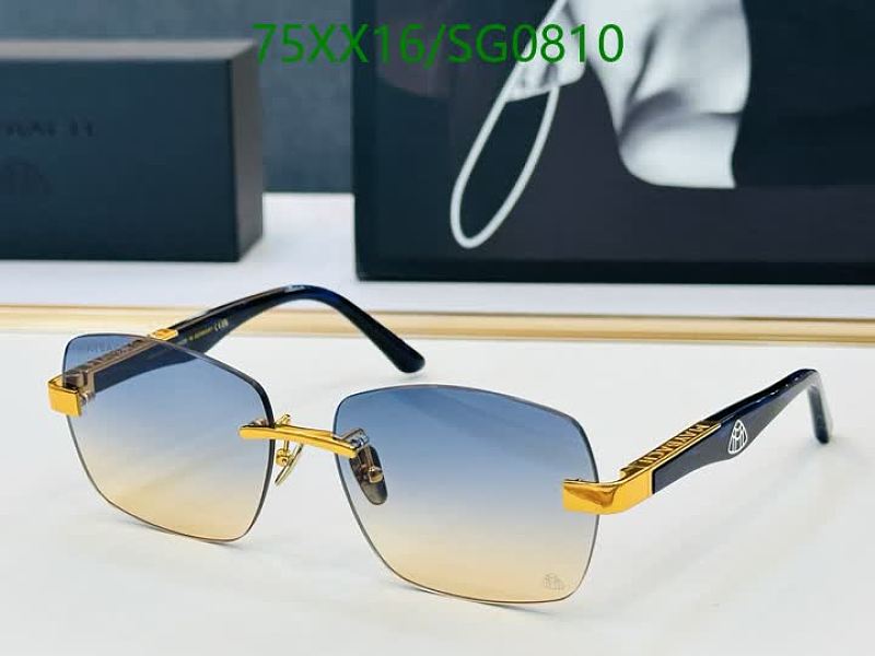 Maybach SG0810 Rimless Gradient Hexagonal Sunglasses