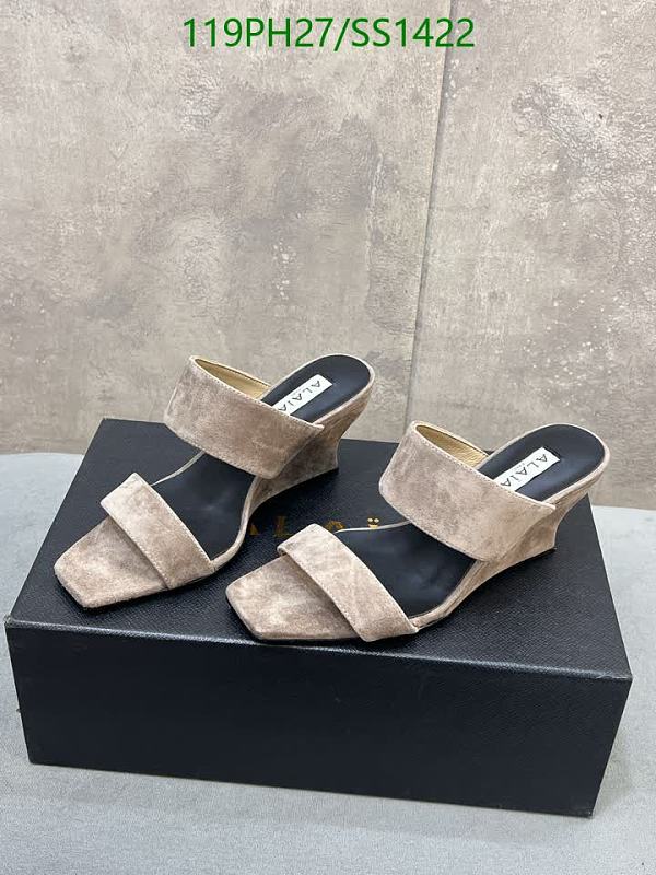 Alaia Women's Suede Wedge Heeled Sandals - Tan EU 35-42