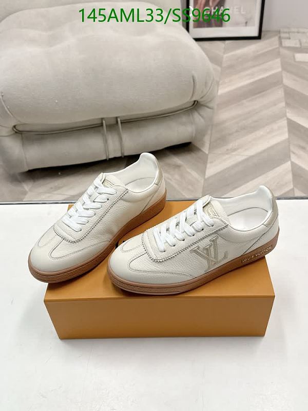 Louis Vuitton Women's White Calf Leather Low-Top Sneakers