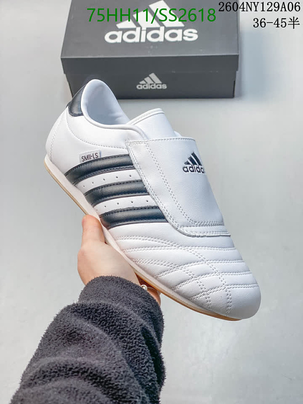 Adidas Women's White & Black Leather Sneakers - Size EU 36-45