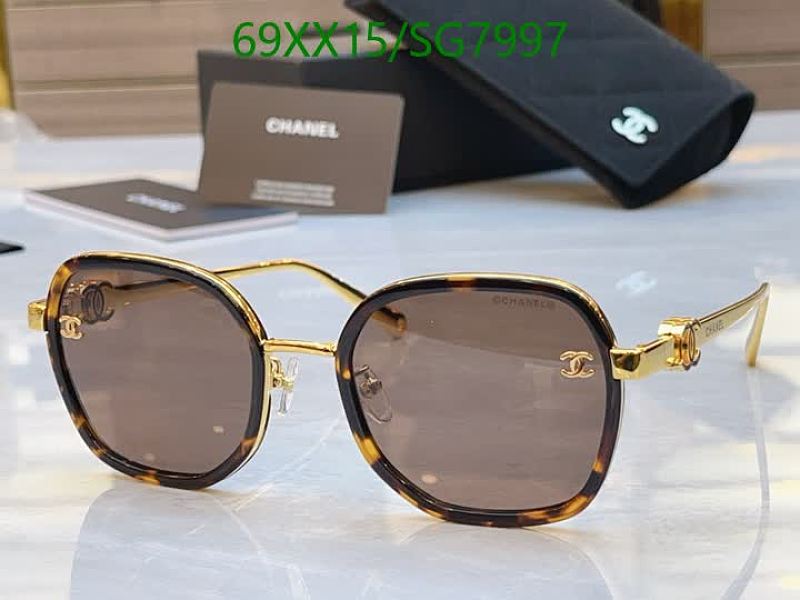 Chanel Women's Tortoiseshell & Gold Round Sunglasses