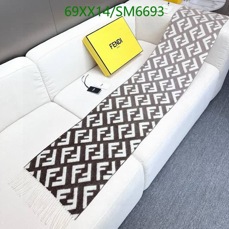 Fendi Wool & Cashmere FF Logo Scarf - Luxury Winter Accessory