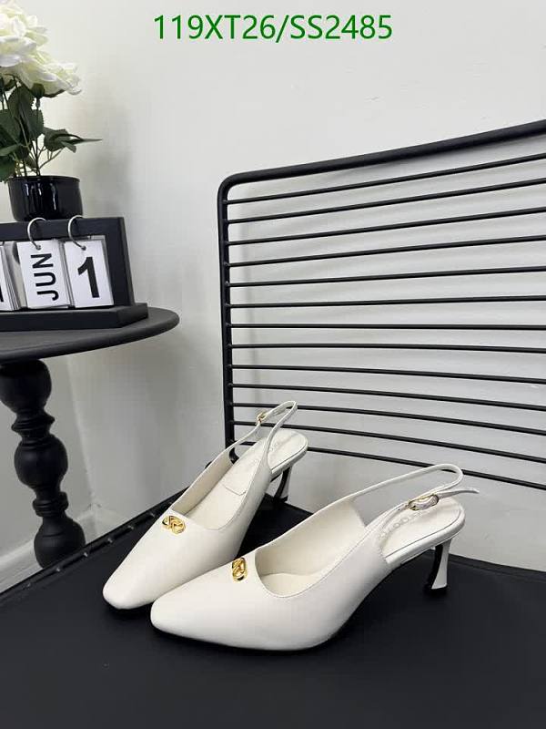 Sergio Rossi Women's Slingback Pumps - White Sheepskin Leather