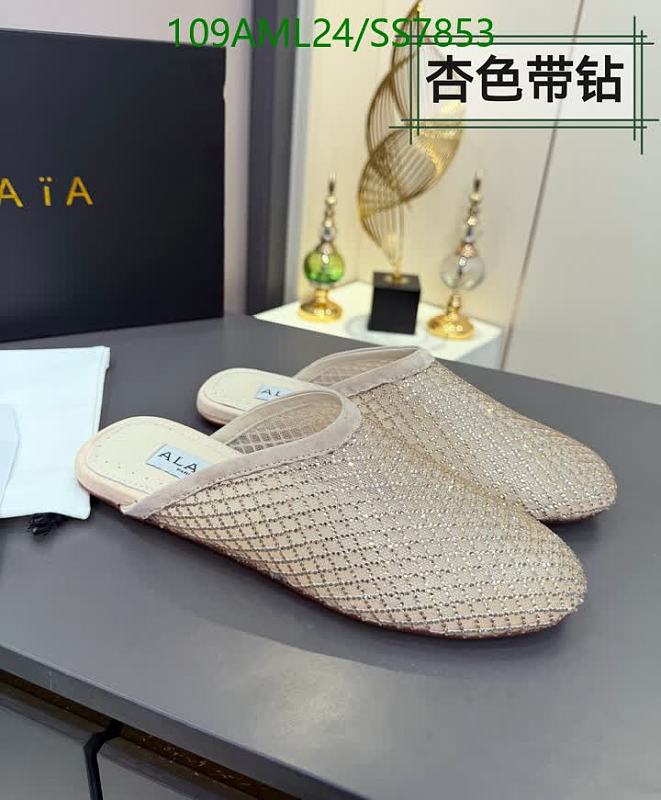 Alaia Women's Mesh & Sheepskin Mules - Casual Designer Shoes