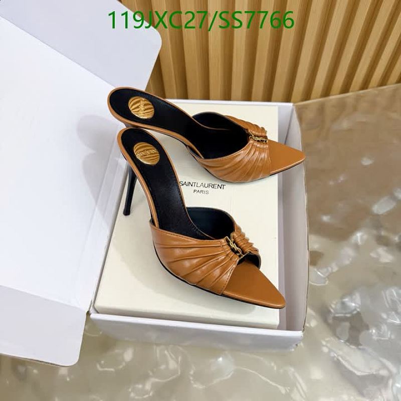 Yves Saint Laurent Women's Brown Leather Pointed Toe Heels