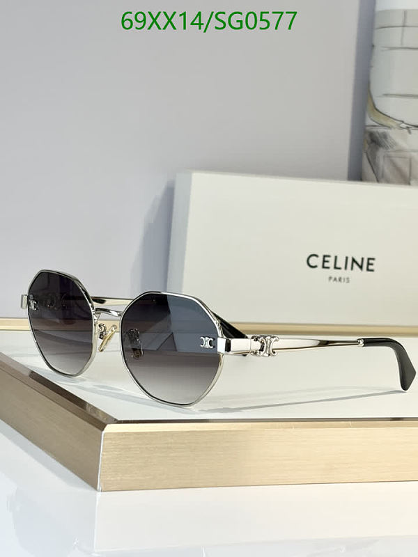Celinee Octagonal Grey Gradient Lens Sunglasses - SG0577